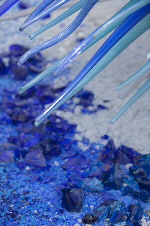 artistic creations with glassの写真素材