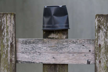detail of wooden fenceの写真素材