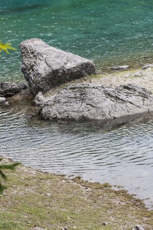 landscape of  blue lake in the mountain