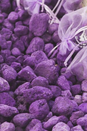 scented stones lavenderの写真素材