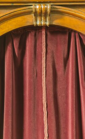 confessional in the churchの写真素材