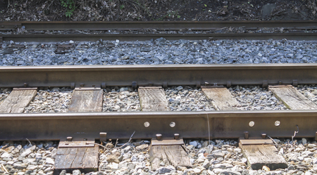 train railsの写真素材