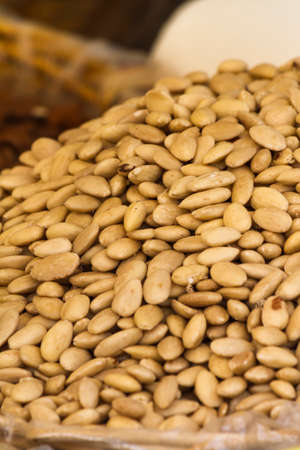 walnuts and almondsの写真素材