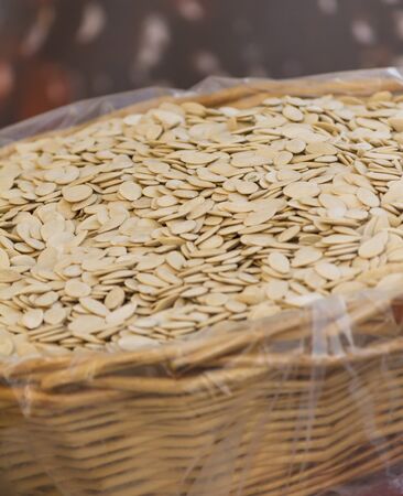 walnuts and almondsの写真素材