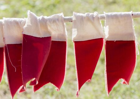 red bannersの写真素材