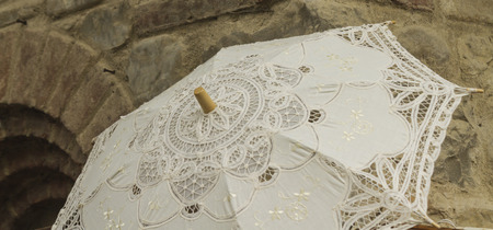 lacy umbrellaの写真素材