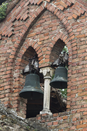 old bell on the bell towerの写真素材