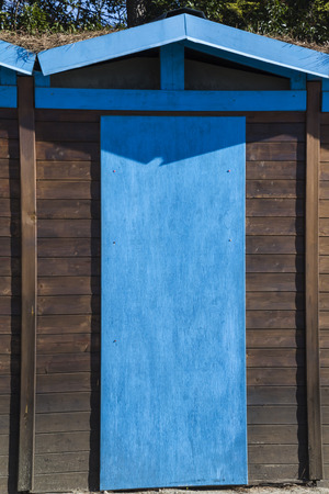 beach cabinの写真素材