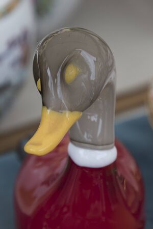 decorative glass ducksの写真素材