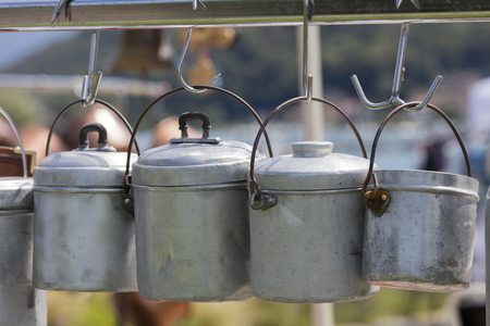 old pots and pansの写真素材