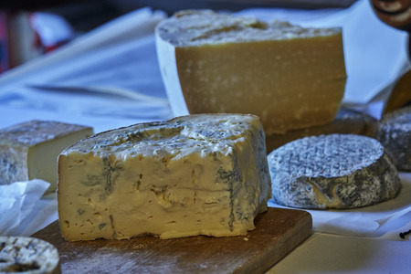 local cheese in the farmの写真素材