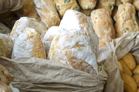 bread for lunchの写真素材