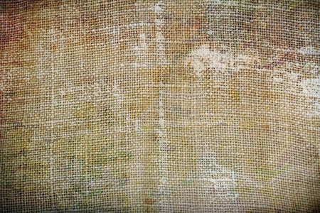 textured jute fabric for background and textureの写真素材
