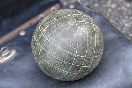 old metallic bowl for play