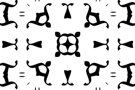 decorative abstract black and white backgroundの写真素材