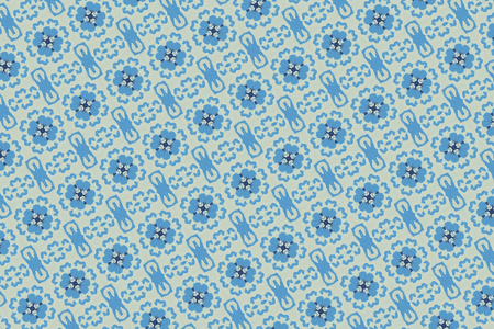 blue floral pattern backgroundの写真素材
