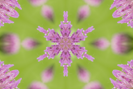 kaleidoscopic green abstract backgroundの写真素材