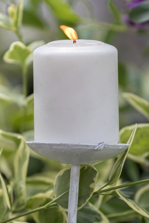 candle light outdoorsの写真素材