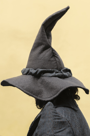witch with black hatの写真素材