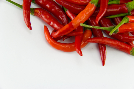 chili pepper isolated on a white backgroundの写真素材