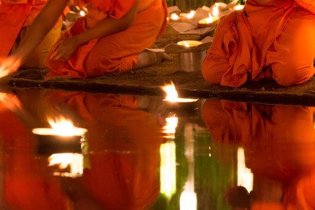   Loy Krathong festival in Chiangmai. の写真素材