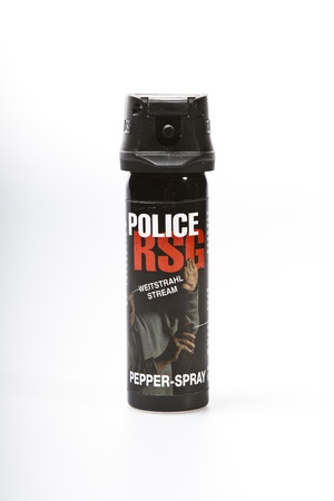 Pepper Spray isolated on white studio shotのeditorial素材
