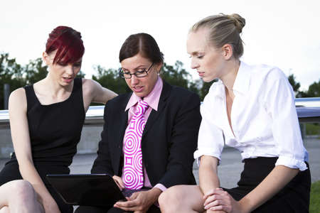 Young business women, outdoor shotの写真素材