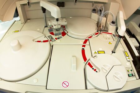 Blood test machine at the medical laboratory