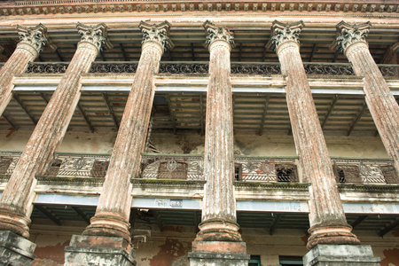 Manikgonj, Bangladesh - August 8: The great Baliati Zomidar Bari is located at the Saturia Upozila...