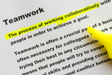 definition of teamworkの写真素材