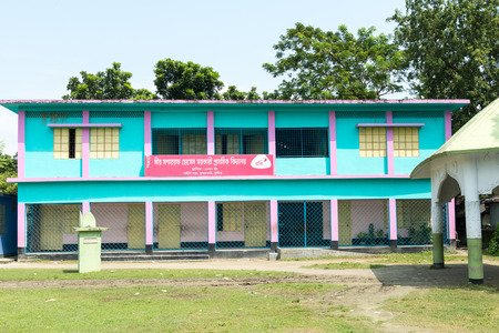 Kushtia, Bangladesh - September 28, 2015: The House of Mir Mosharraf Hossain. He was a Bengali language novelist, playwright and essayist in 19th century Bengal. He is principally known for his famous novel Bishad Sindhu. He is considered as the first novのeditorial素材