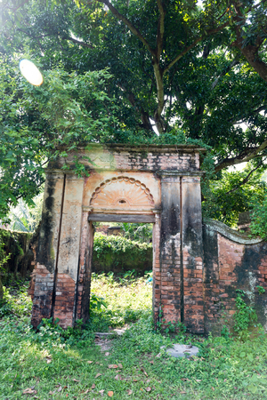 Natore, Bangladesh - September 29, 2015: Natore Rajbari (also known as Pagla Raja's Palace, Natore Palace) was a prominent royal palace in Natore, Bangladesh. It was the residence and seat of the Rajshahi Raj family of zamindars. Famous queen Rani Bhabaniのeditorial素材