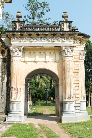 Natore, Bangladesh - September 29, 2015: Natore Rajbari (also known as Pagla Raja's Palace, Natore Palace) was a prominent royal palace in Natore, Bangladesh. It was the residence and seat of the Rajshahi Raj family of zamindars. Famous queen Rani Bhabaniのeditorial素材