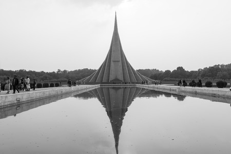 Savar Bangladesh - December 29 2015: National Martyrs' Memorial is the national monument of Bangladesh is the symbol in the memory of the valour and the sacrifice of all those who gave their lives in the Bangladesh Liberation War of 1971.の写真素材