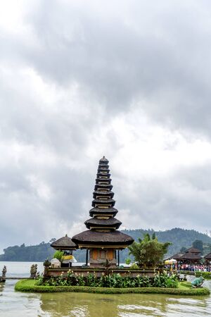Bali, Indonesia - December 23, 2016: Pura Ulun Danu temple on a lake Beratan in Bali, Indonesia on December 23, 2016.のeditorial素材