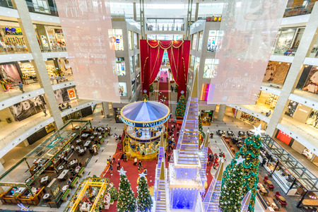Kualalumpur, Malaysia - December 28, 2016: Shopping mall interior design at Kualalumpur, Malaysiaのeditorial素材
