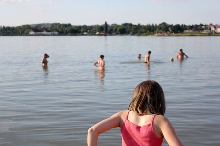 People in the beachの写真素材