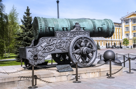 Tzar Cannon, a large bronze cannon was cast in 16th century  のeditorial素材