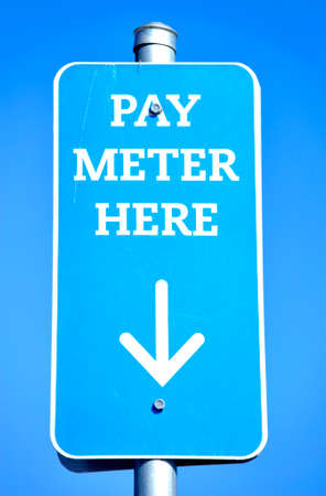 pay meter signの写真素材