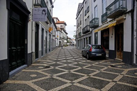 Street view in Ponta Delgada, Azores islandsのeditorial素材