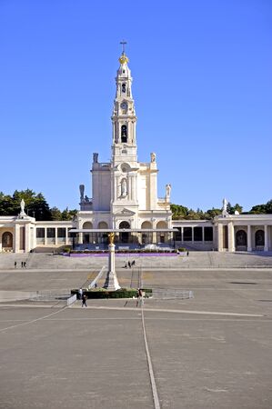 View of Our Lady of Fatima, Portugalの写真素材