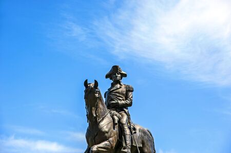 George Washington Monument in Boston Commonの写真素材