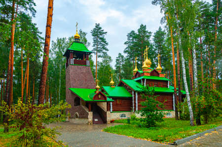 Ganina Yama Monastery in Yekaterinburg region, Russia, built in memory of the Romanovs, the last royal family of Russia. This is a place where the bodies of the Romanov family were buried in 1918.の写真素材