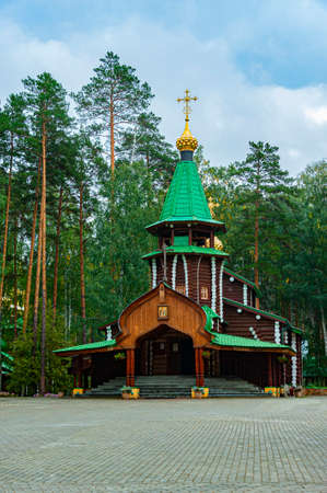 Ganina Yama Monastery in Yekaterinburg region, Russia, built in memory of the Romanovs, the last royal family of Russia. This is a place where the bodies of the Romanov family were buried in 1918.のeditorial素材