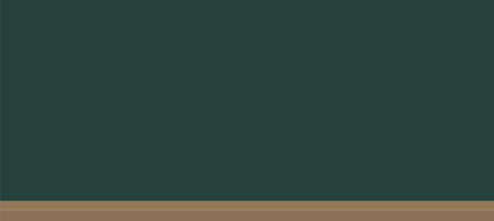 Wide size Blackboard background.  No Chalkdust and Woodgrain textured. School Supplies vector illustration.のイラスト素材