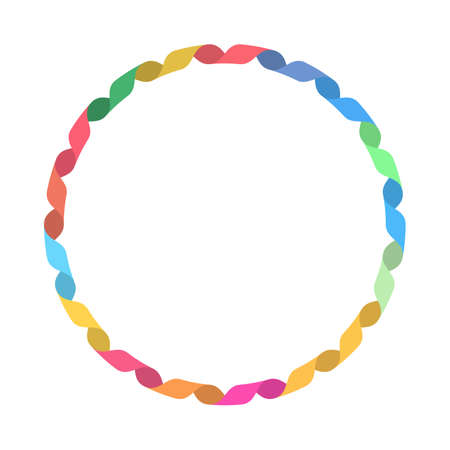SDGs, Global Goals 17 colors ribbon frame.  Image of diversity, inclusion, "What is SDGs?". Bright color type.のイラスト素材