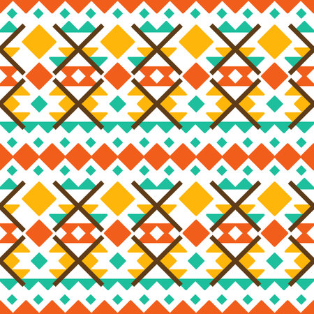 Ethnic Aztec pattern. Native American, Indian and Navajo textile design. Traditional geometric...