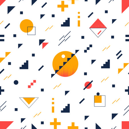 Avant garde. Constructivism collage pattern. Soviet style abstract art drawing. Circles and triangles. Vintage grunge shapes. Silhouette and contour figures. Vector seamless backgroundのイラスト素材