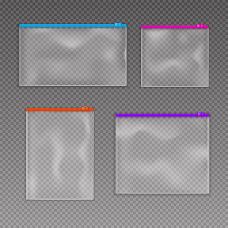 Transparent Background Ziplock Bag Vector Zip Transparent Plastic