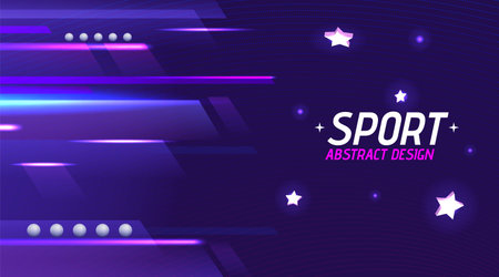 Abstract background. Dynamic sport graphic lines. Speed wave and geometric shape. Music motion and stars. Fast race movement elements. Geometric shapes. Vector design futuristic bannerのイラスト素材